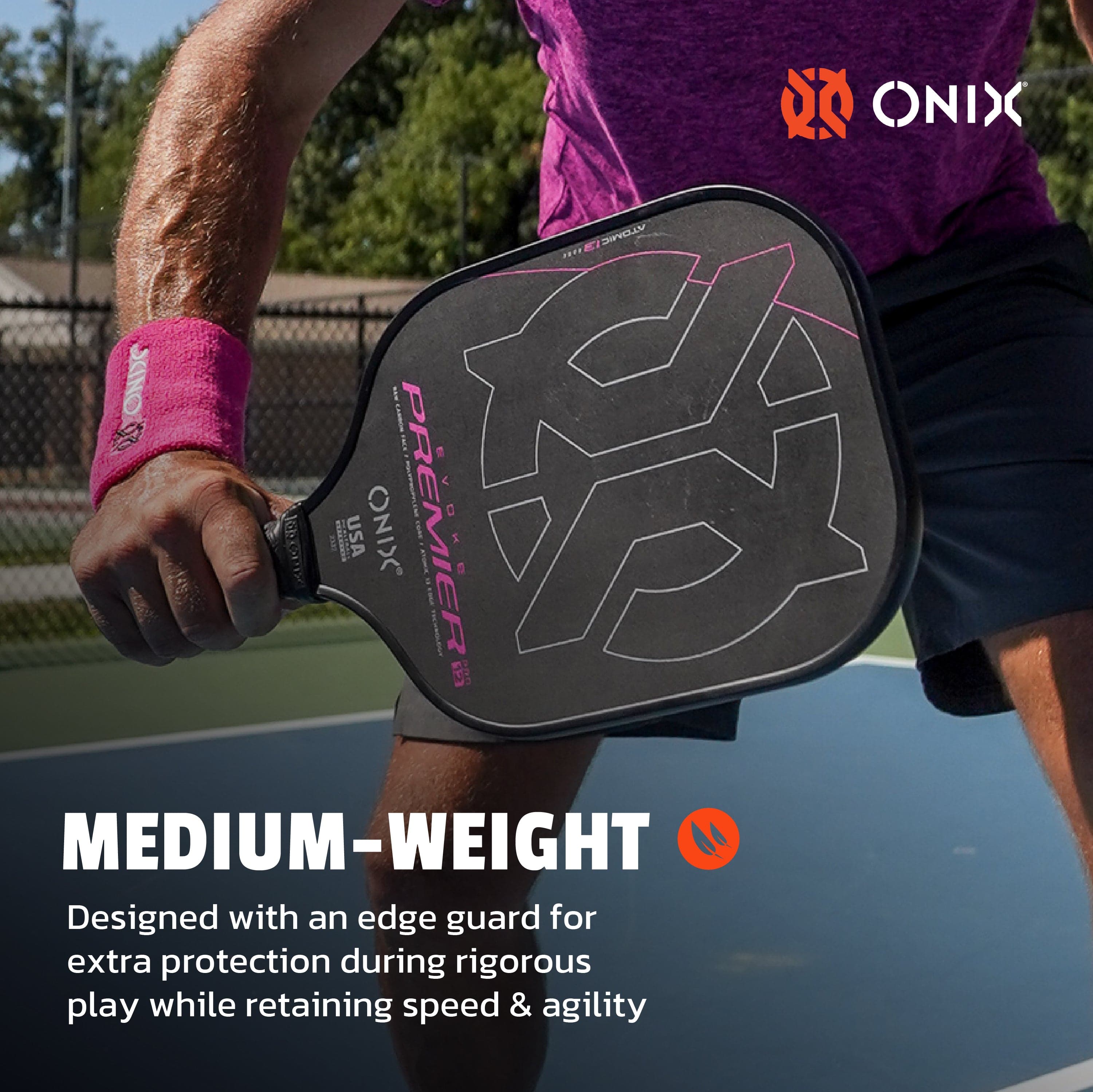 Evoke Premier Raw Carbon Pickleball Paddle